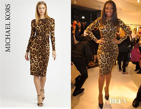 michael kors leopard print dress jennifer hudson|Jennifer Hudson embraces autumn’s biggest trend with her .